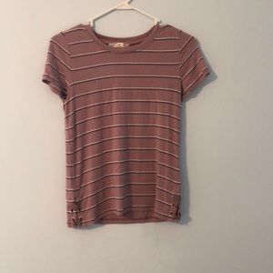 Pink shirt with stripes